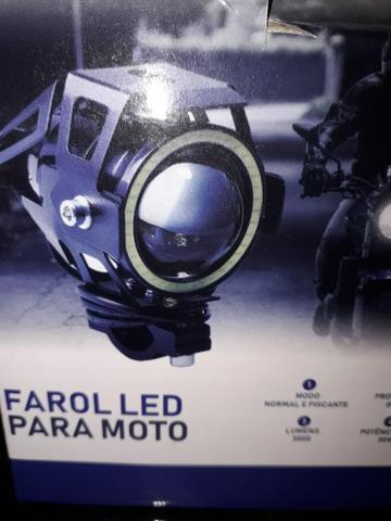 Farol de led para moto