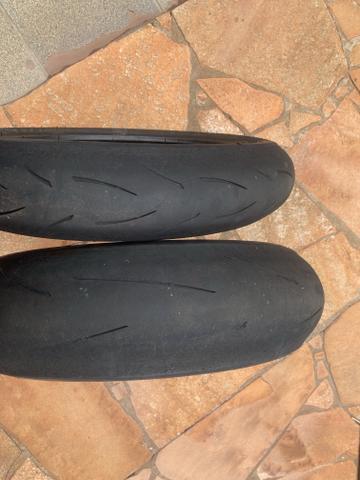 Par de pneus metzeler racetec igual super corsa