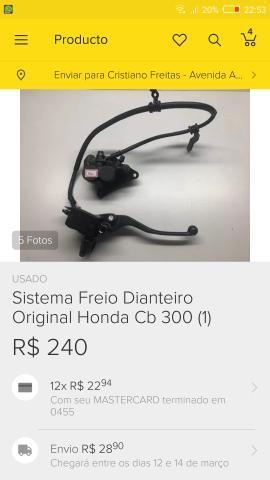 V/T sistema freio cb 300