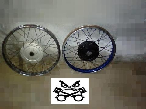 Rodas dianteiras 125/150 alinhadas