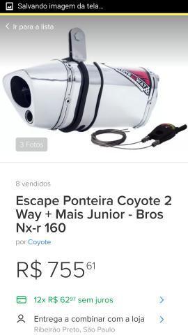 Escape Ponteira Coyote 2 Way Junior Bros 160 xre 190