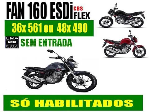 Honda Cg 160 Fan ESDi flex 2019 sem entrada - 2018