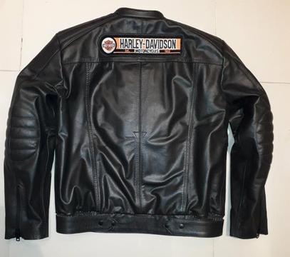 Jaqueta de Couro Tam.M Motociclismo Det Harley Davidson