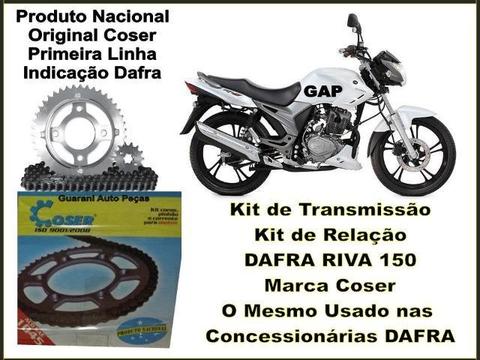Kit Relação Transmissão Dafra Riva 150 2012/2017