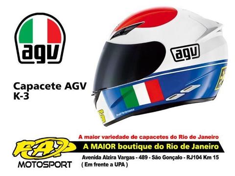 Capacete Moto Agv k-3 Valentinos Heart Frete grátis