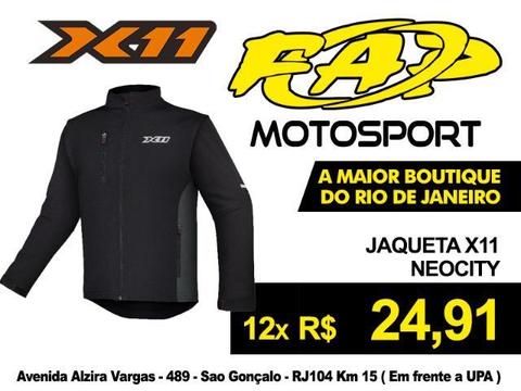 Jaqueta X11 Neocity Preta / Fap Motosport