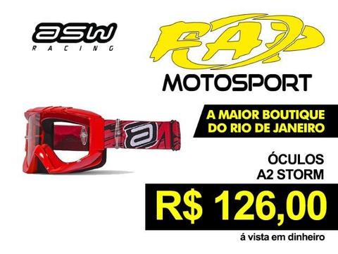 Óculos Asw A2 Storm Vermelho / Fap Motosport