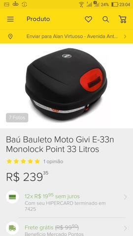 Baú Moto Givi E33N Monolock