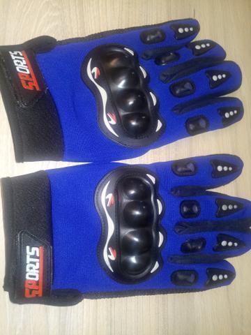 Luva Sports com proteção- Azul