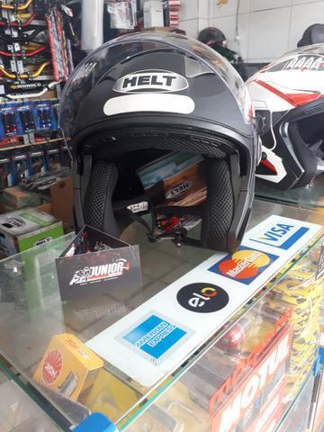 Capacete Helt aberto com duas viseiras