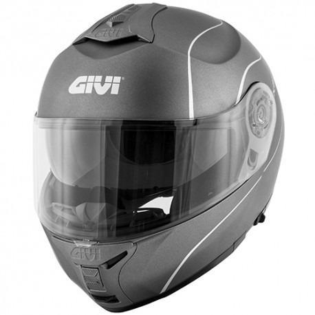 Capacete Articulado GIVI - X21 graphic - preto fosco