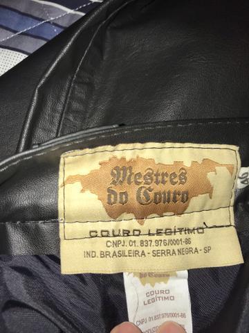 Calça de couro para moto Mestres do Couro original