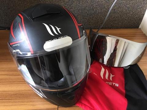 Capacete MT Thunder 3 Storke Preto/vermelho fosco