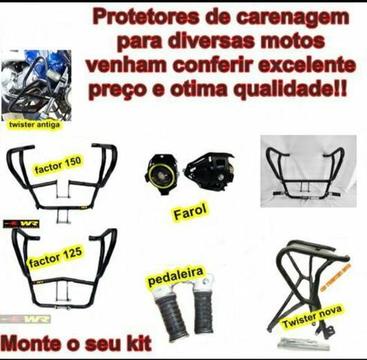 Protetores de motor e carenagem