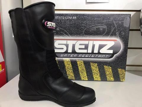 Bota Motociclista Steitz Feminina Impermeável