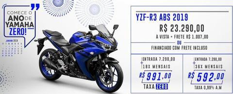 Yamaha R3 18/19 -Entrada facilitada no cartão+ 18X S/Juros-Poucas Unid - 2018