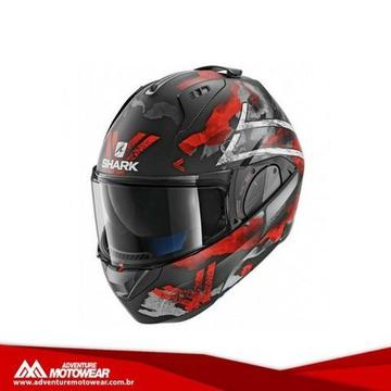 Capacete Articulado Shark Evo One V2 Skuld Fosco KWR
