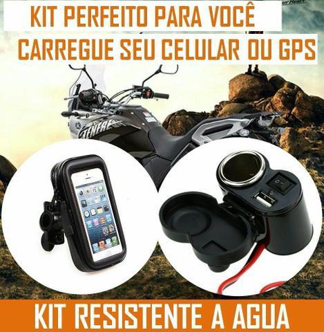 Carregador de celular para moto