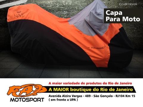 Capa para Moto Nave Touring Laranja Proteção