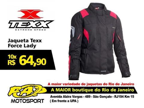 Jaqueta Texx Moto Feminina Force Lady Vermelha
