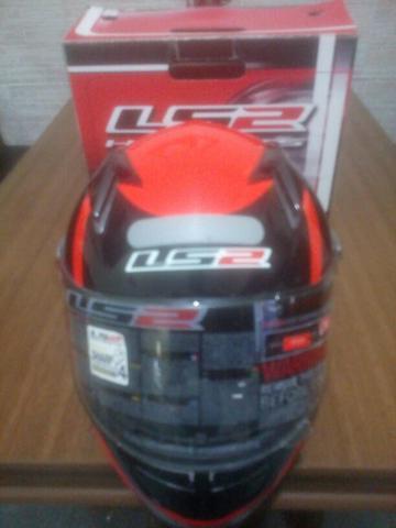 Capacete LS2 modelo ff358 iron gloss red