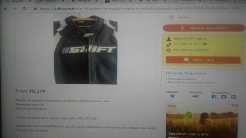 Jaqueta de Proteção e Frio