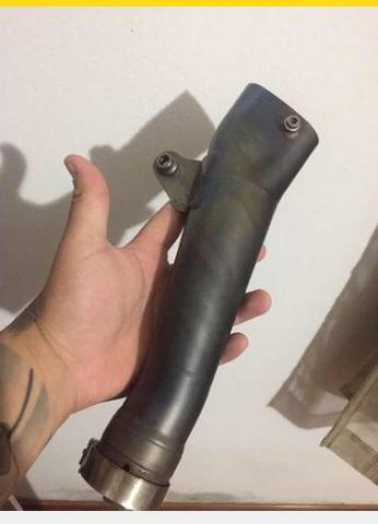 Ponteira Akrapovic titânio!