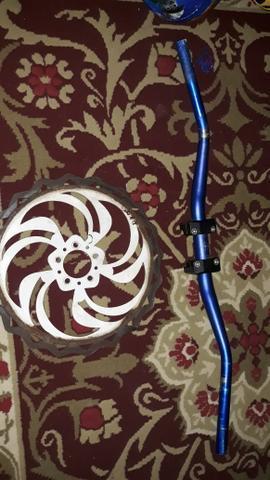 Guidão da oxi e um discão