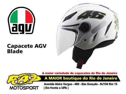 Capacete Moto AGV Aberto Blade Celebr-8 Branco