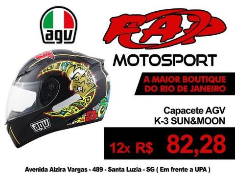 Capacete Moto AGV K-3 Sun & Moon