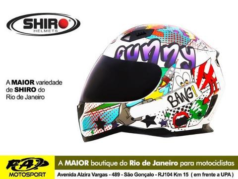 Capacete Shiro Fechado Funny SH-881 Branco