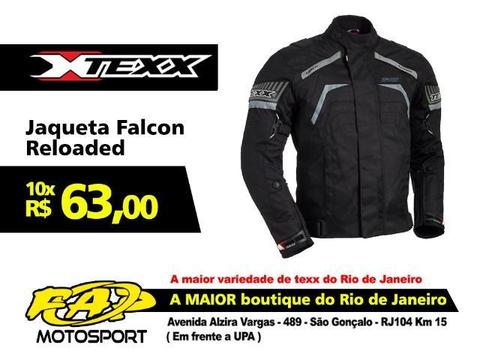 Jaqueta Moto Texx Falcon Reloaded Impermeável Preta