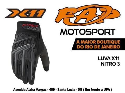 Luva Moto X11 Nitro 3 Preta