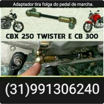 Adaptador para tirar folga do pedal de marchas da Twister e Cb300