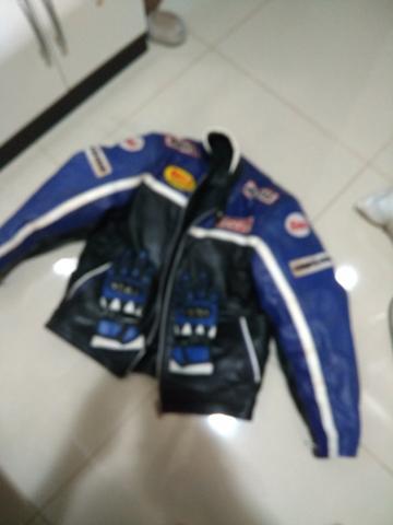 Jaqueta e luvas