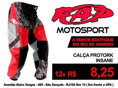 Calça Motocross Protork Insane Vermelha