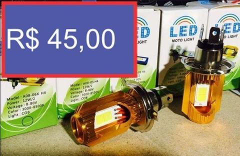 Lampada super Led H4 8v a 80v Para motos Produto Novo pronta entrega