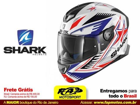 Capacete Moto Shark Skwal 2 Draghal Wbr / Frete Grátis Brasil