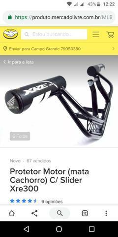 Protetor slider com mata cachorro XRE 300