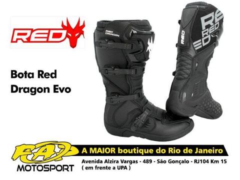 Bota Moto Red Dragon Evo Preta