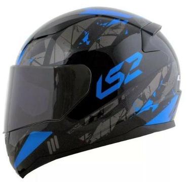 Capacete Ls2 Ff353 Rapid Palimnesis Preto Azul