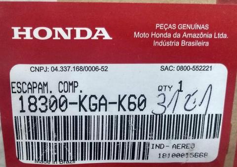 Escapamento Original Honda CG 125 fan 2005/2008