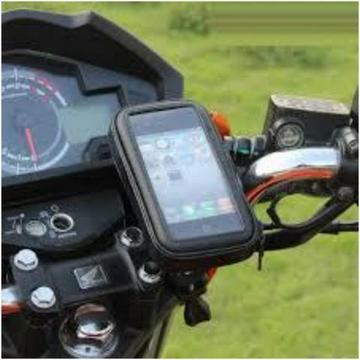 Suporte Gps Celular Prova D'água Bike Moto Até 5,5 Polegadas
