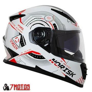 Capacete Norisk FF302 Screen Branco