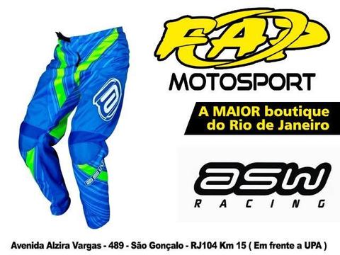 Calça Motocross Asw Factory Limited Azul