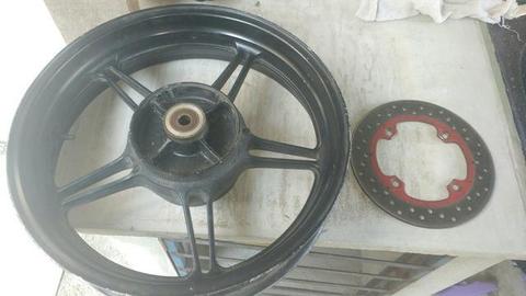 Roda traseira com disco cb 300