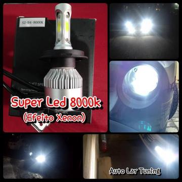 Farol de led para motos, efeito Xenon 8000k