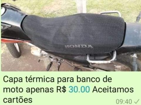 Capa Térmica Para Banco de Moto