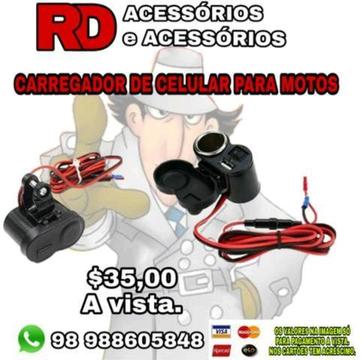 Carregador de celular para motos