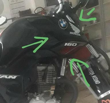 Troco carenagem lateral da fan 160